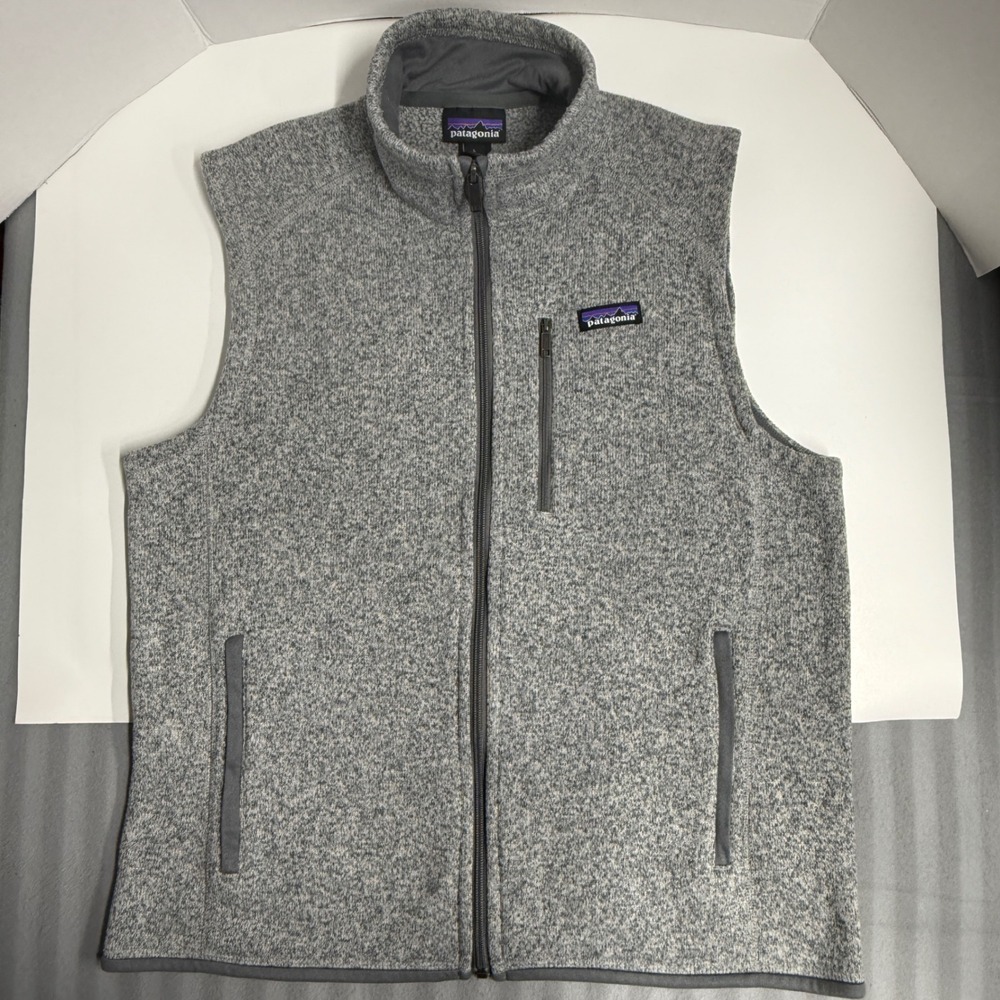 Patagonia Better Sweater Fleece Vest Gray Large Full Zip Outdoor Layer